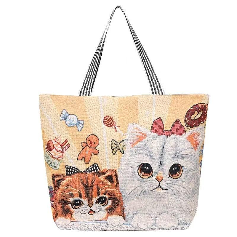 Bolsos de hombro de viaje para mujer, bolsos de lona de gran capacidad, bolsos vintage informales