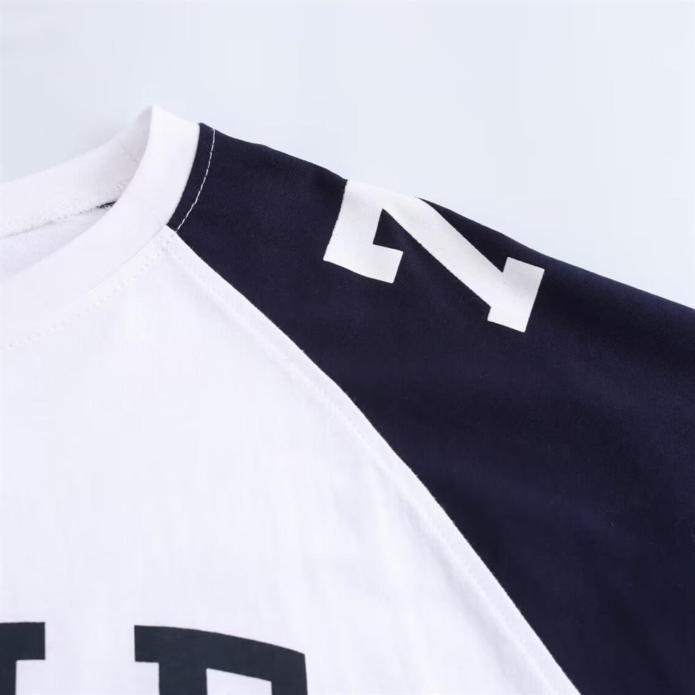 Spring 2025 Women's Casual Printed Cotton Short-Sleeve Round Neck T-Shirt