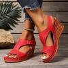 Fashion Women's Summer White Wedge Sandals Plus Size Lightweight Non Slip Walking Sandals Woman Comfortable Casual Beach Shoes for Women