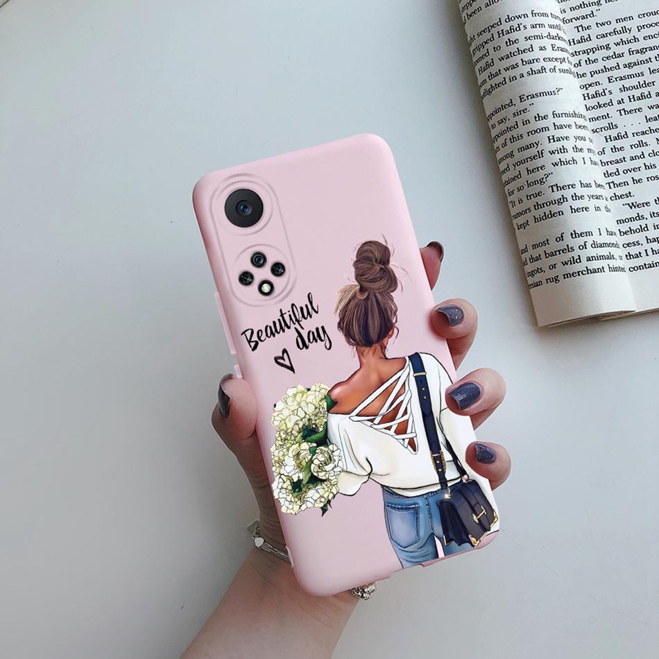 For Honor 50 Case For Huawei Honor 50 Nova 9 SE Cover Coque Super Mom Baby Fashion Girls Silicone Phone Bumper for Honor 50 Case
