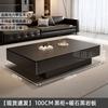 Italian Style Black Slab TV Stand Cabinet Set Coffee Table Living Room Luxury Modern Side End Table Home Furniture Decor