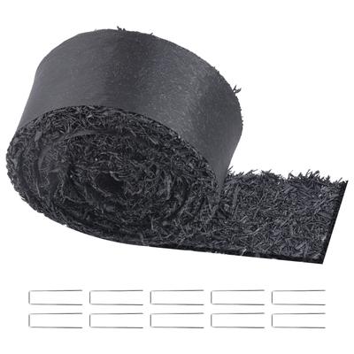 Rubber Mulch for Landscaping, Recycled Rubber Mulch Mat 120 X 4.5 In, Permanent Rubber Pathway