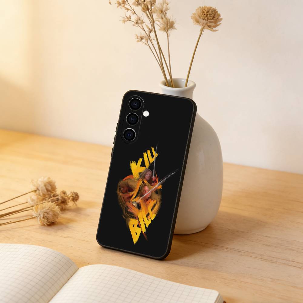 1PC Kill Bill Movie Phone Case Black Silicone Soft For Samsung Galaxy A73,A72,A71,A70,A53,A52,A51 Samsung a71 4g