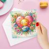 6 Stück Diamantmalerei Grußkarten Handgemacht 5D Strass Kunst Grüße Geburtstagskarte Diamantkunst Grußkarten für Erwachsene