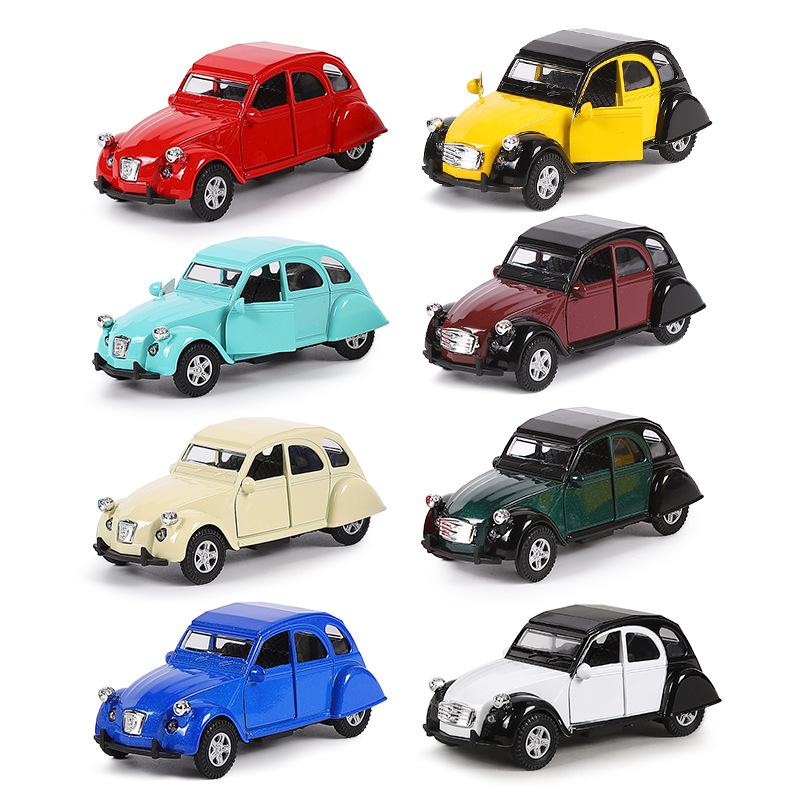 1:32 Alloy Classic Car Model Children's Toy Car Back Car Can Open The Door Boy Toy Car