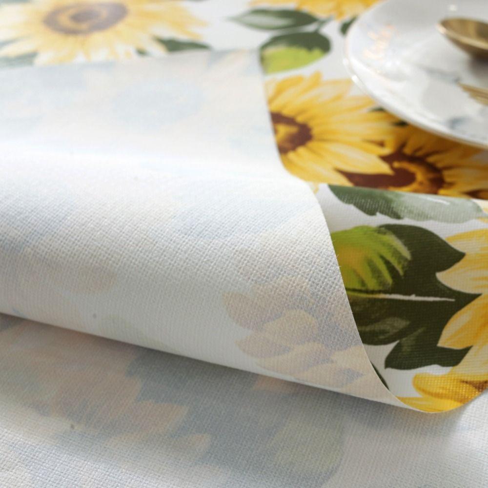Oil-proof Table Cover PVC Table Decor Cloth Easy To Clean Waterproof Tablecloth  Table Decorations