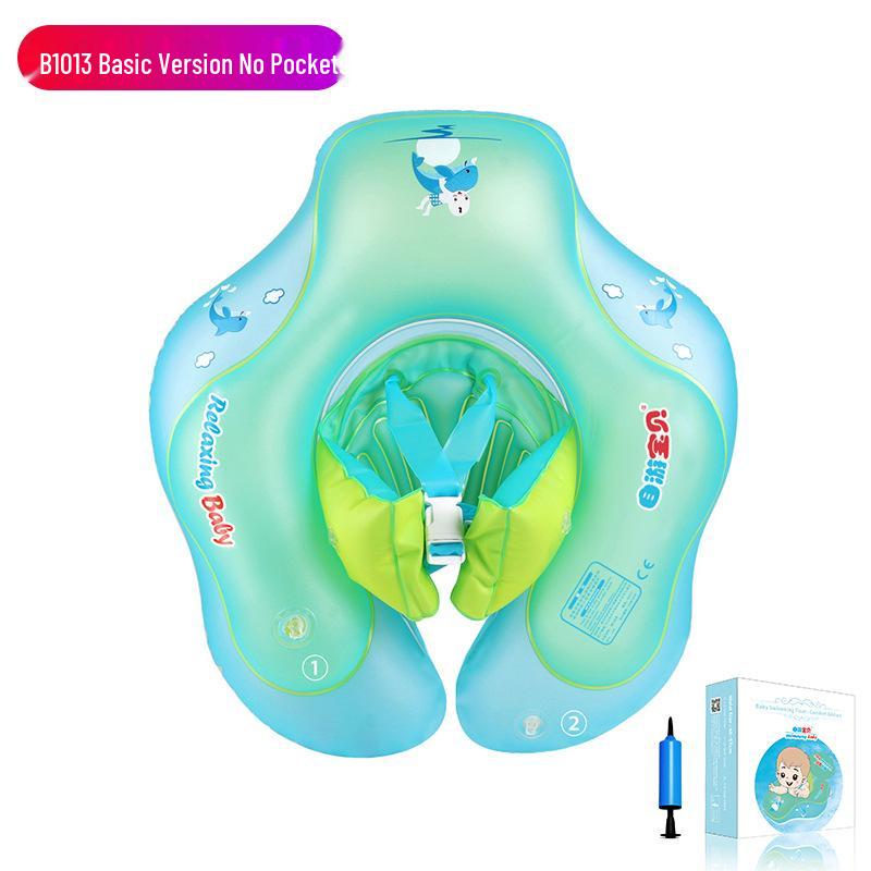 Anti-Flip Baby Swimming Ring: Armpit Floater for 0-3 Year Olds Basic - No Pants