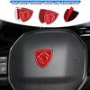 Autoaufkleber 2025 Heiß Für Peugeot 207 3008 206 208 308 5008 407 508 307 4008 2008 1 Stück Auto Lenkrad Mittelabdeckung Emblem