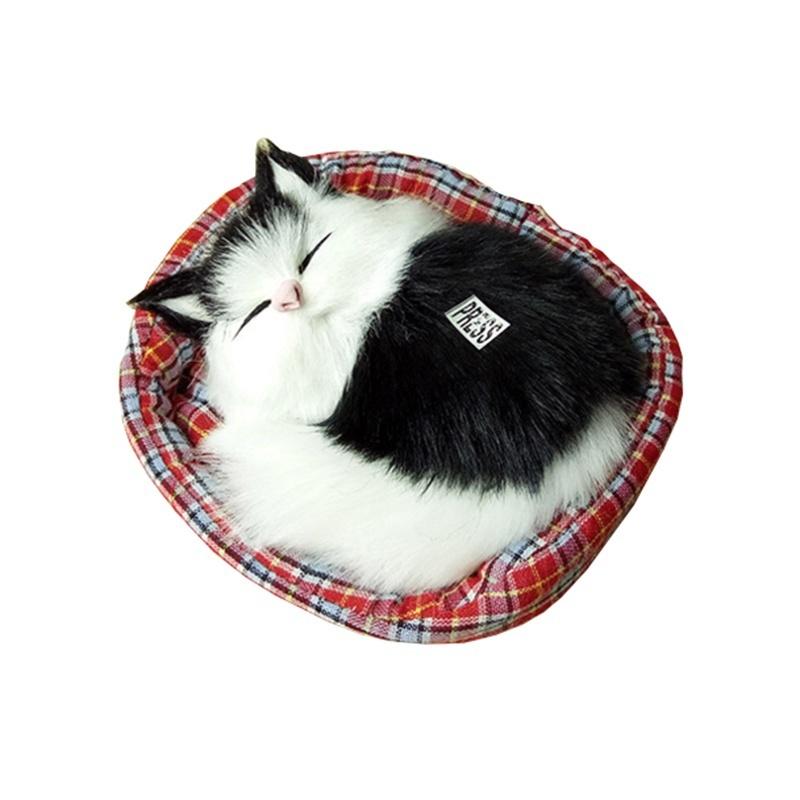 sleeping cat soft toy