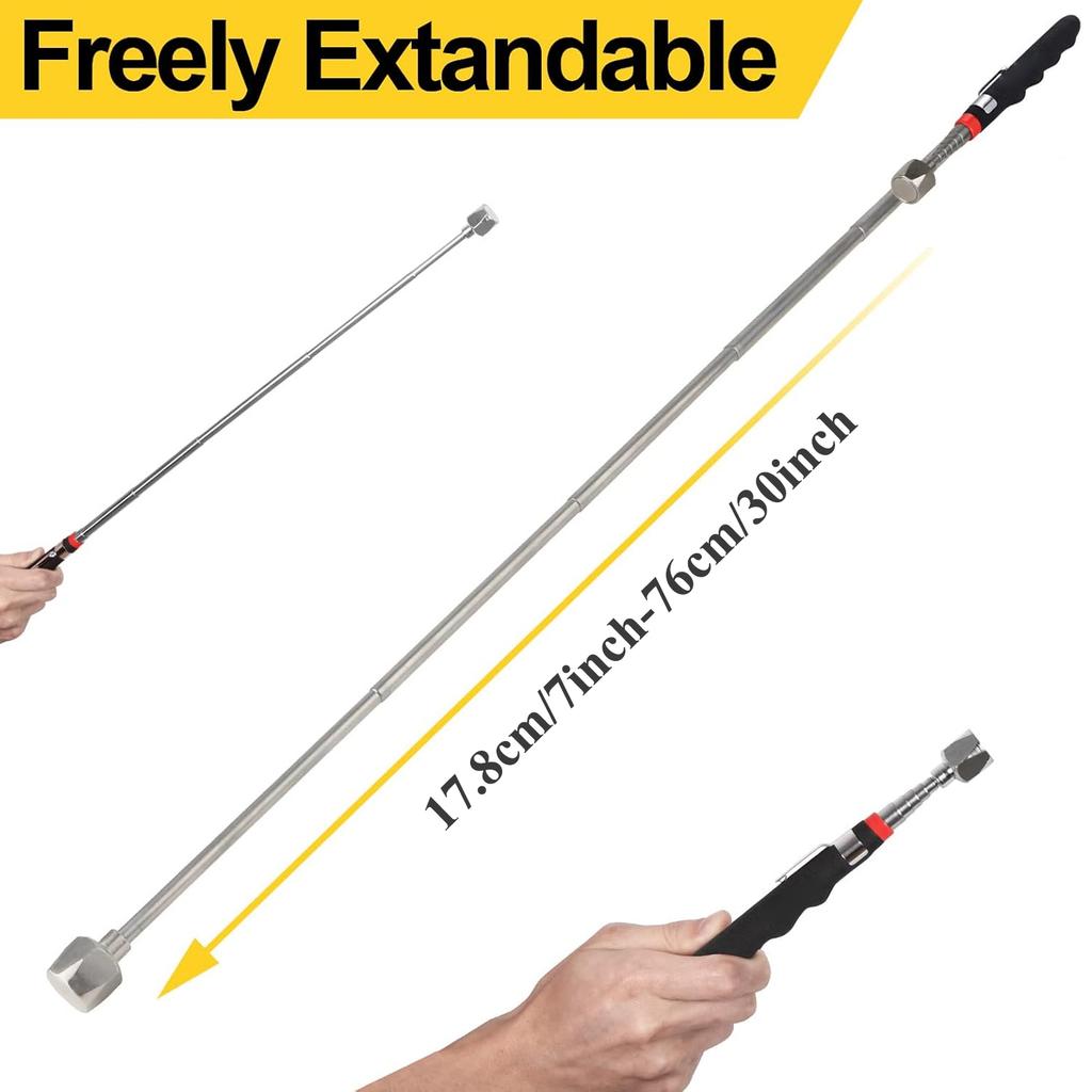 Telescopische Magnetische Magneet Pen Ophaalgereedschap Uitschuifbare Penstijl Ophaalstang voor Auto Reparatie Machines Onderhoud Auto Gereedschap