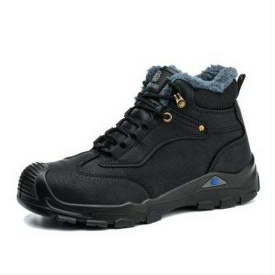 Manufacturer's New Insulated Cotton Work Shoes: Thickened, Anti-Smash, Anti-Puncture, Wear-Resistant Men's Safety Footwear.