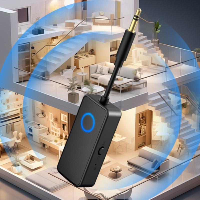 2 in 1 Bluetooth-compatible Audios Transmitter Receiver 5.4 Technology 3.5mm Plugs Wireless Adapter For Homes Gym Travel