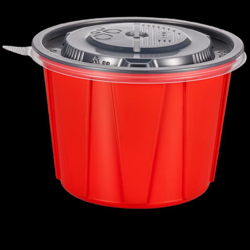 Deli Disposable Round Food-Grade Plastic Containers with Lids