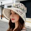Cappello da Sole in Rete Traspirante con Parte Superiore Semi-vuota, Ampia Visiera, Protezione Completa del Viso, Cappello con Stampa Retro, Pieghevole, Portatile, Cappello Sportivo