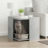 Vidaxl Litter Box Cabinet, Concrete Grey, 53X53X51 Cm