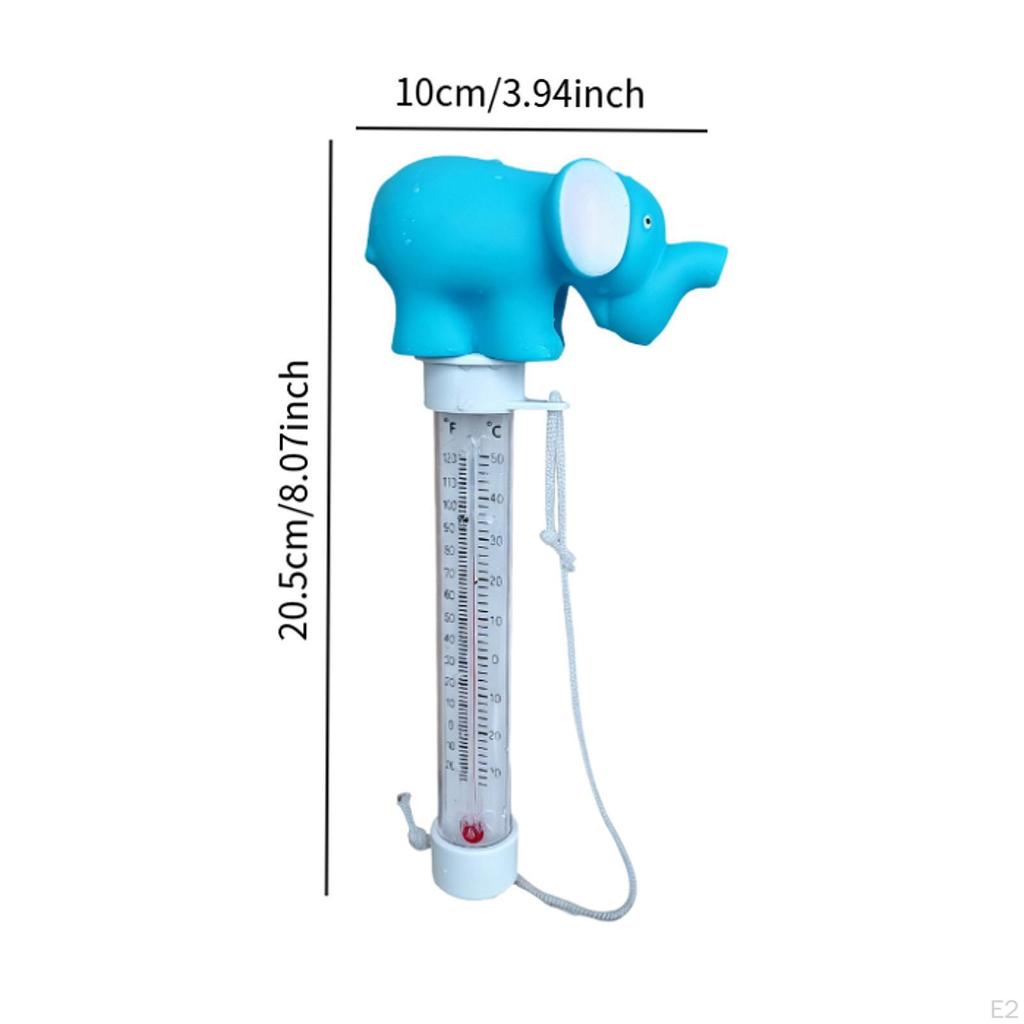 Temperature Gauge with Analog Cartoon Animals, Suitable for Fishing Ponds.