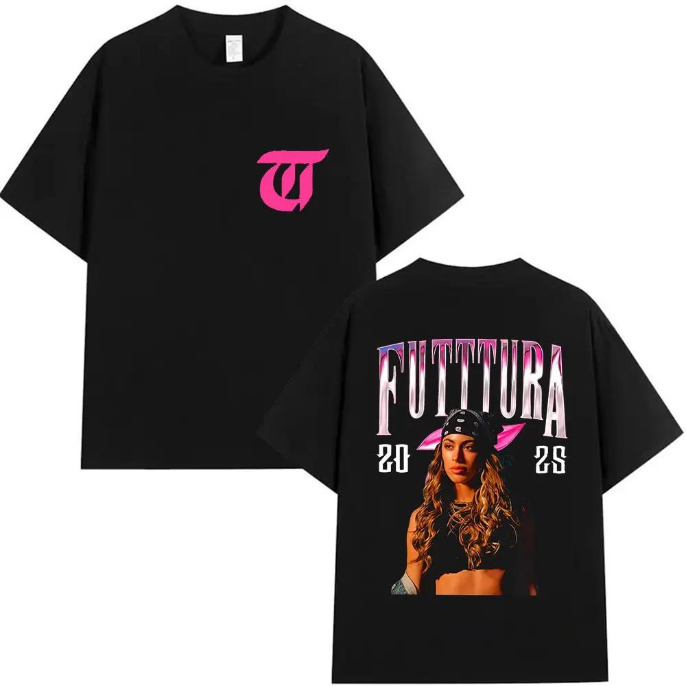Singer TINI STOESSEL Futtura Tour New Album 2026 Graphic Tshirts Unisex Women Fashion Harajuku Short Sleeve Cotton Tees Streetwear