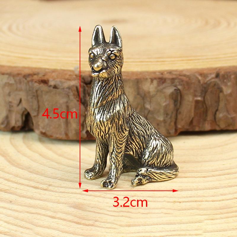 Figuras de animales en miniatura antiguas, estatuas de animales en miniatura de latón vintage, adornos de escritorio, decoración de Feng Shui para el hogar, manualidades