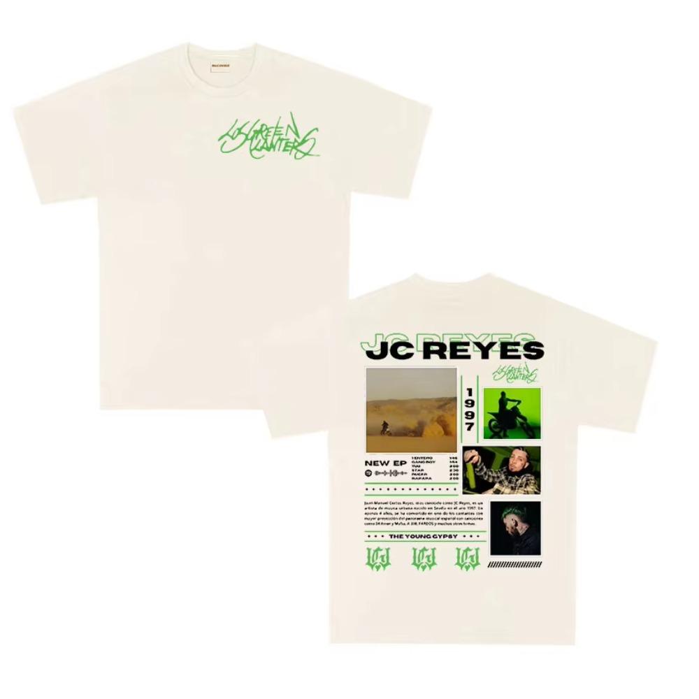 Rapper JC REYES TOUR 2026 New Album T Shirts Men Women Fashion Hip Hop ONeck Tshirt Male Cotton Short Sleeve Hot Sale Tshirts