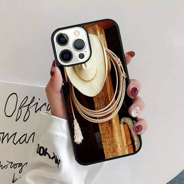 Rodeo Cowboy Lasso Phone Case Cover For iPhone 17 Air 15 16 14 13 12 Pro Max 11 Pro Max Plus Coque Shell