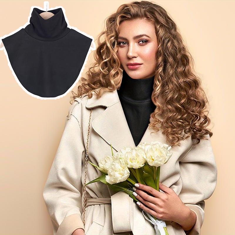 1PC Neck Protection Innerwear Fake Collar Soft High Collar Decorative Collar Scarf Cover Skin-friendly German Velvet Warm