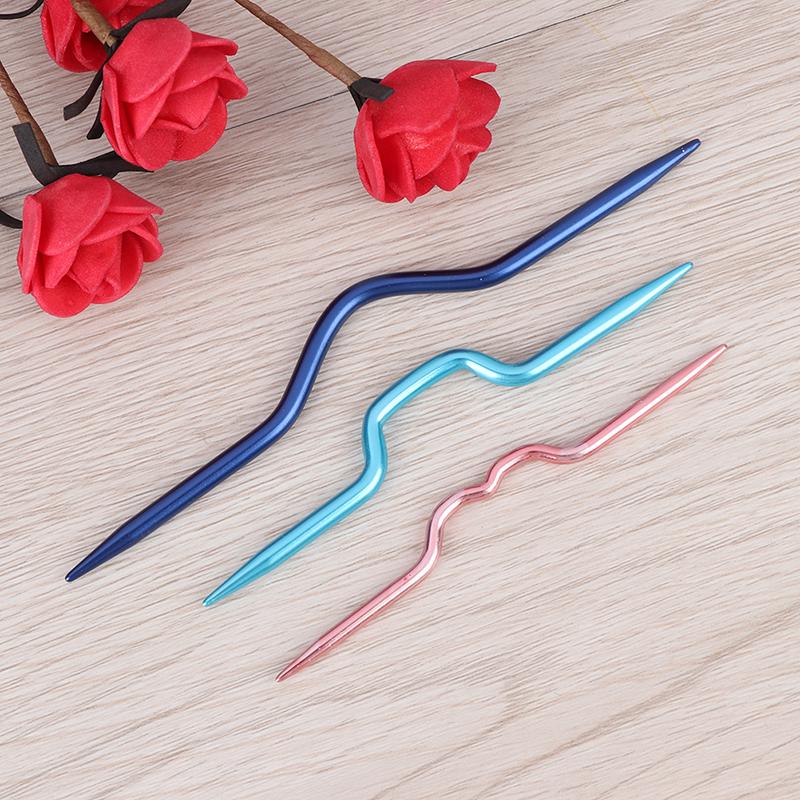 3 Pcs Knitting Needles Pins Crochet Hooks Sewing Stitch Knit Tools Aluminum Diy