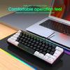 Wired Gaming Keyboard Water Resistant Gaming Keyboard RGB Lighting Keypad