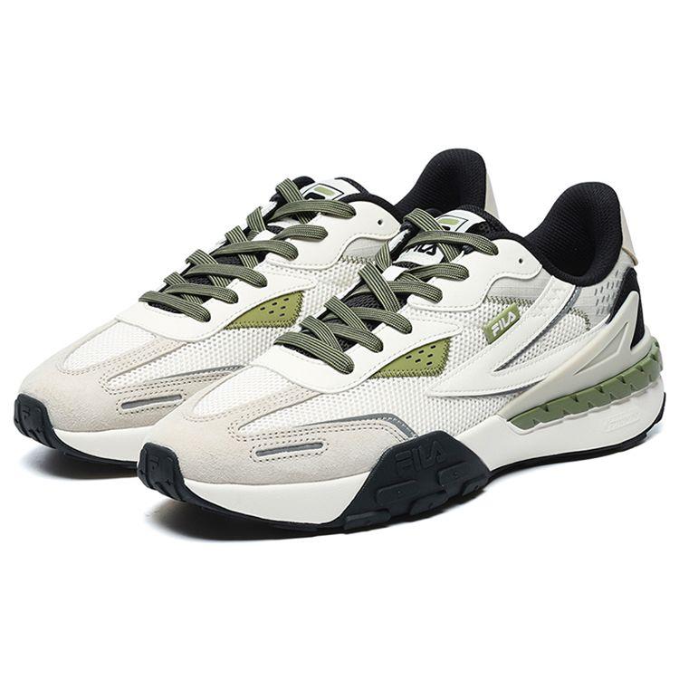 Fila Rapidride Paloma Fabric Leather Comfortable Versatile Retro Low-Top Lifestyle Casual Shoes Men Sneaker Off-White F12M221121FGO