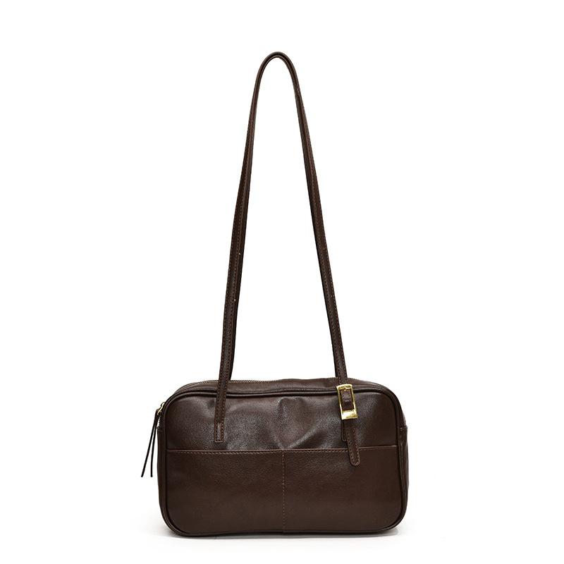 Temperament Shoulder Bag Large Capacity Briefcase Women'S Retro Commuter Boston Armpit Bag