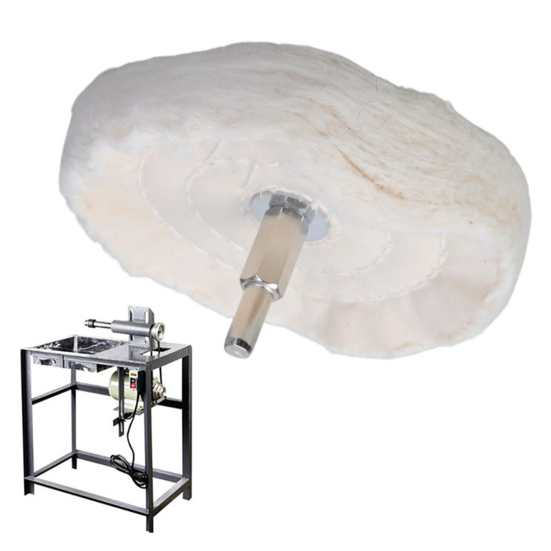 T-förmiger Griff Polierscheibe Stoffscheibe 6mm Schaft Für effizientes Polieren Vielseitige Anwendung in Metall Holz Schmuckarbeiten