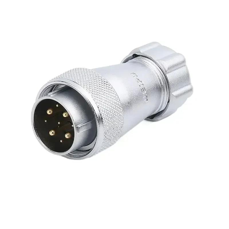 WEIPU WS24 TP+ZP 2Pin 3Pin 4Pin 10Pin 12Pin 19Pin Circular Waterproof Aviation Connector Plug Socket Multiple Core Power Adapter