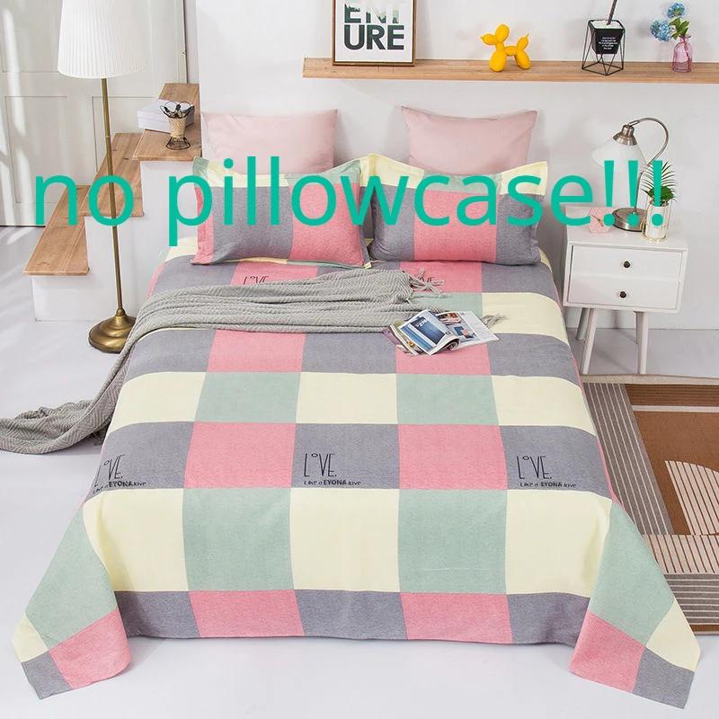 Bed Sheets Printing Twin Queen Full Size Nordic Style Plain Mattress Cover Breathable Durable Flat Sheet Bedspread Adults Simple