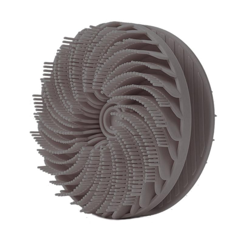 

Soft Silicone Body Scrubber With NonSlip Grip Ideal For Sensitive Skin And Scalp Care сірий