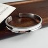 100% Massief 925 Sterling Zilver Retro Armband voor Dames Heren Vintage Handgemaakt Eenvoudig Smal Eenvoudige Armband Verjaardagscadeau
