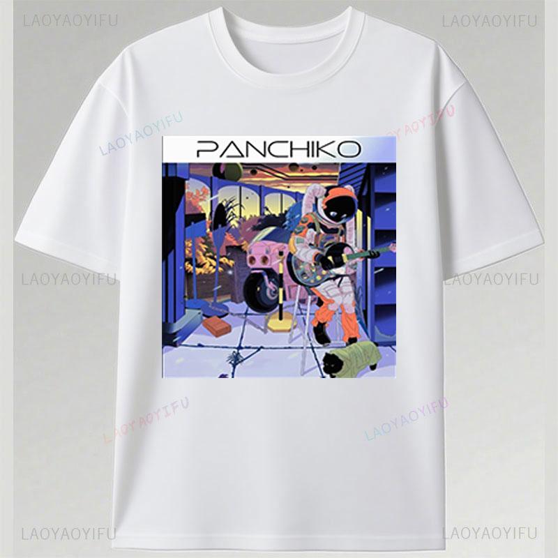 UK Rock Band Panchiko 2026 US World Tour Lbum Ginkgo Graphic T Shirts Hot Sale Vintage Oversized Tees Polyester Short Sleeve Top