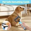 Pet Dematting Comb, Deshedding Dog Brush Dematting Tool, Double-Sided Undercoat Rake For Dogs Cats, Pet Grooming Rakes Dog Grooming Brush For Shedding