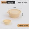 Biodegradable Disposable Round Meal Prep Containers with Lids