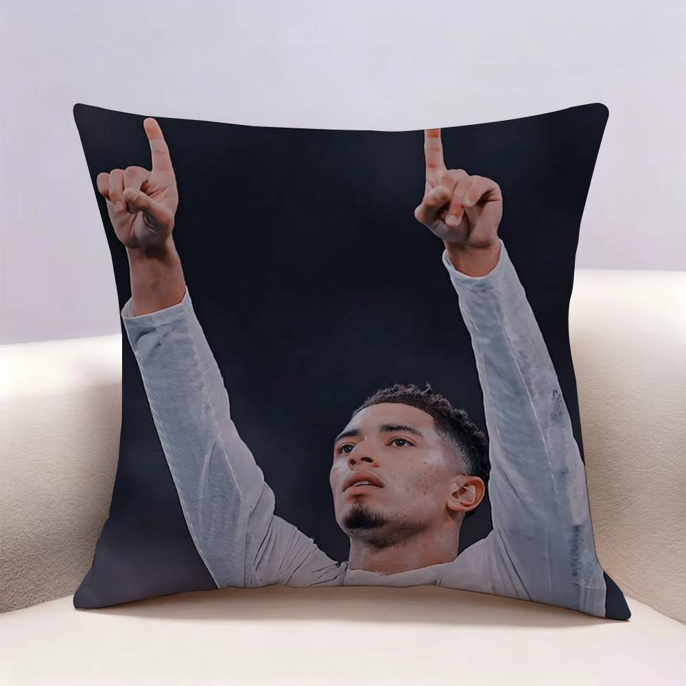 JJude BBellingham Football Doublesided print Pillow Case Pattern Printed Pillowcase For Living Room Sofa Cushion Cover