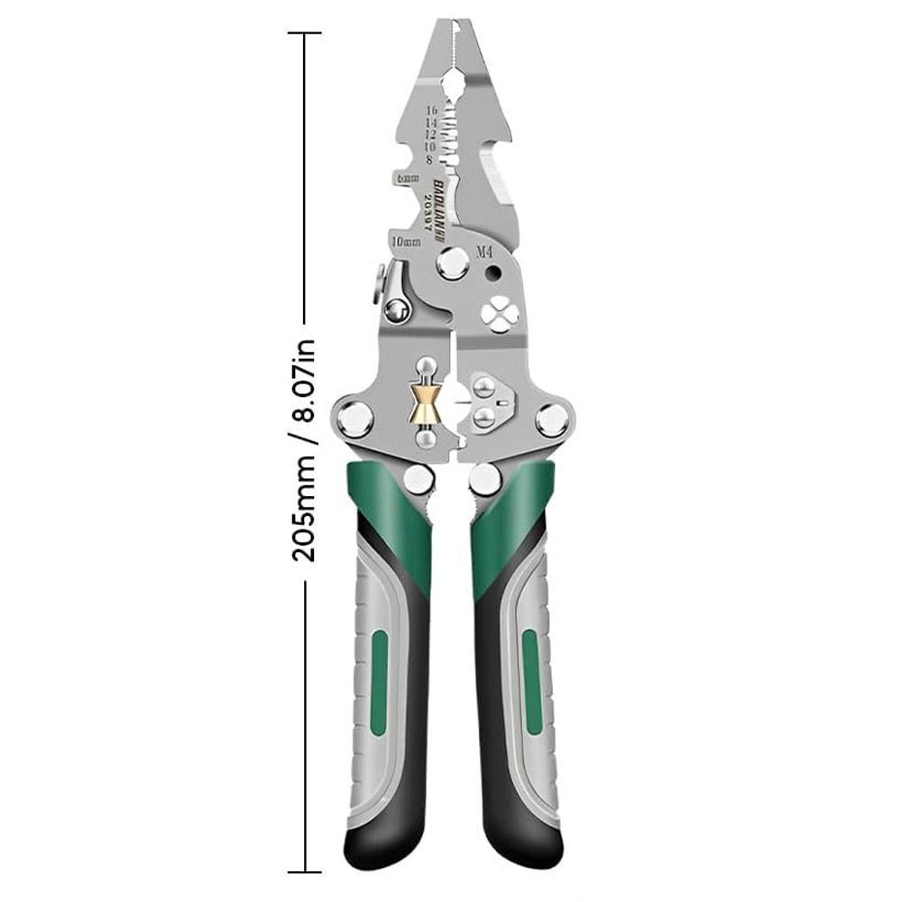 

18 In 1 Foldable Wire Stripper,Multifunctional Foldable Wire Stripper Electrical Pliers,For Cutting Pulling Wires Cable Scissors