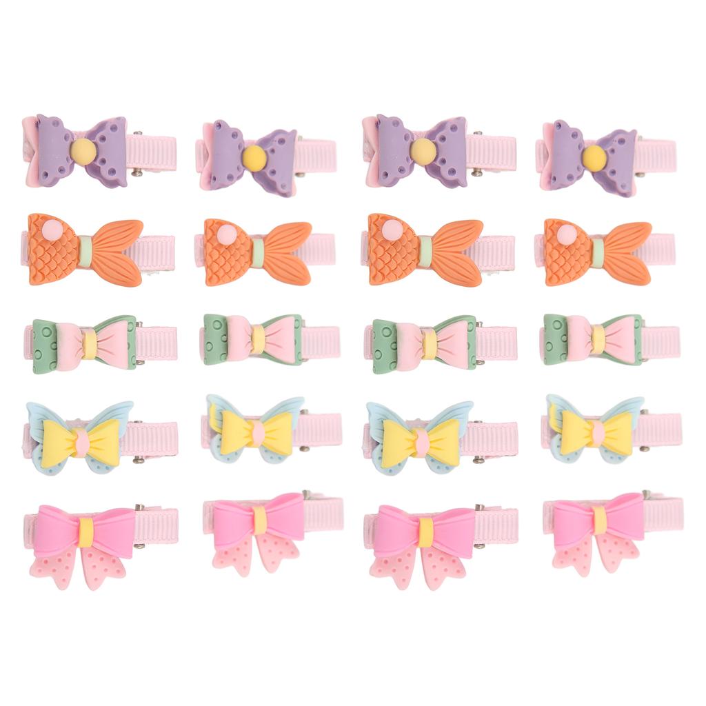 20 Stück Hunde Schleife Doppellagige Haarnadeln Haustier Schleife Haarnadel für Langes Haar Haustiere Hunde Katzen