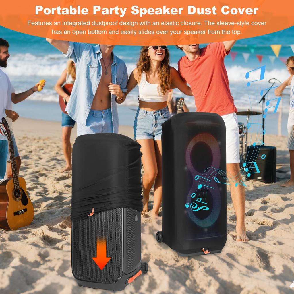 Para Altavoz JBL Partybox 710 Funda Antipolvo Portátil Funda Protectora Antipolvo Alta Elasticidad Lycra Funda para Altavoz Accesorio para Altavoz