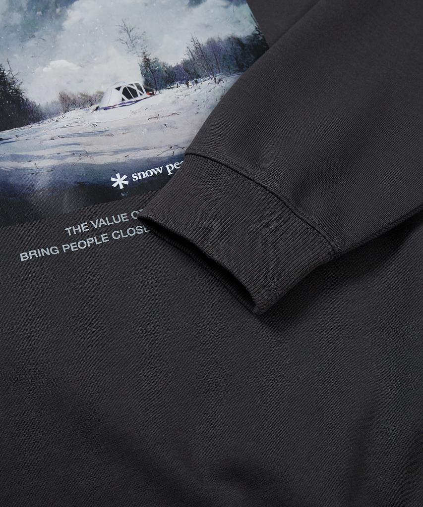 [Snowpeak] Pro Landscape Brushed Sweatshirt Charcoal (S23FMFHT38)