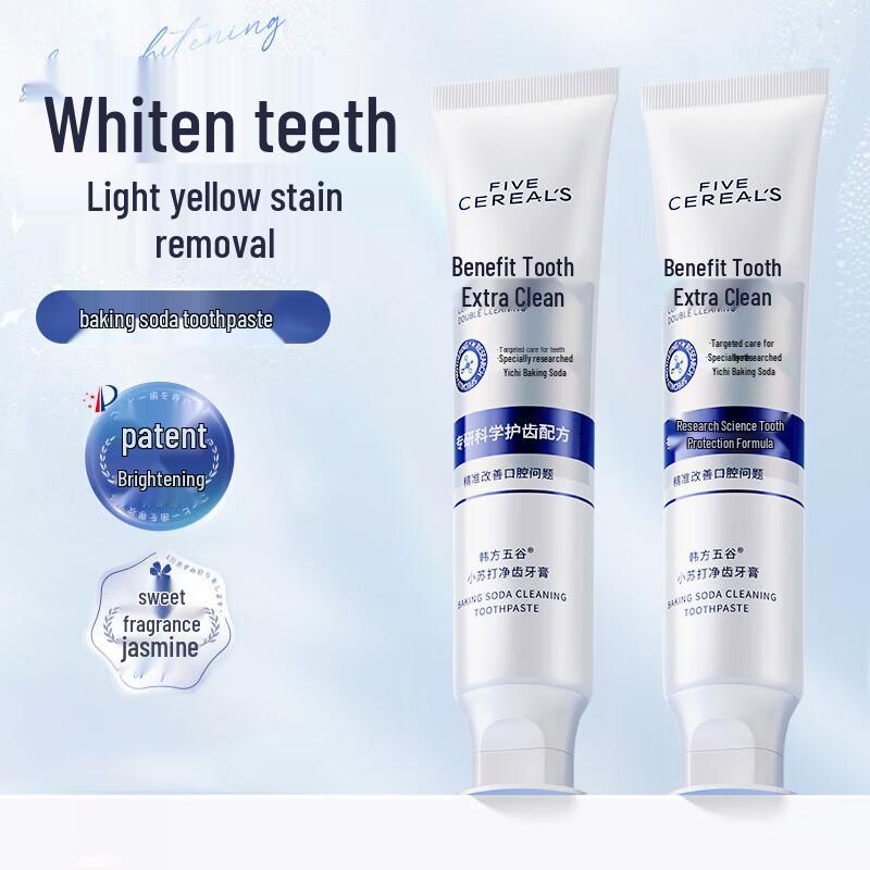 Korean Five Grains Baking Soda Whitening Toothpaste