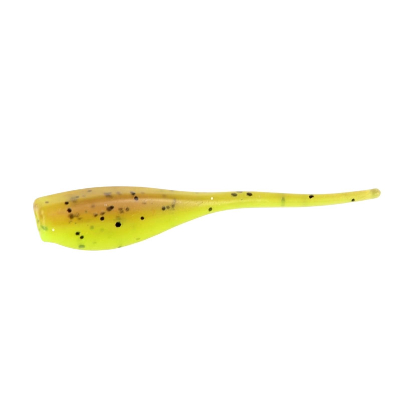 

5cm Worm Fly Needle Tail Tadpole Soft with Head for Fishing one size жовтий
