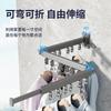 Folding Clothes Rack Balcony Indoor Space Aluminum Invisible Telescopic Rod Clothes Drying Quilt Wall Hanging Clothes Rack