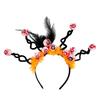 Halloween Eyeball Hairband for Festival Scary Headband Cosplay Headwear Costume Headpiece Masquerades Hair Accessory Orange