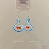 Color Dopamine Earrings, Sweet Super Fairy Temperament, Simple Personality and High Value Niche Earrings