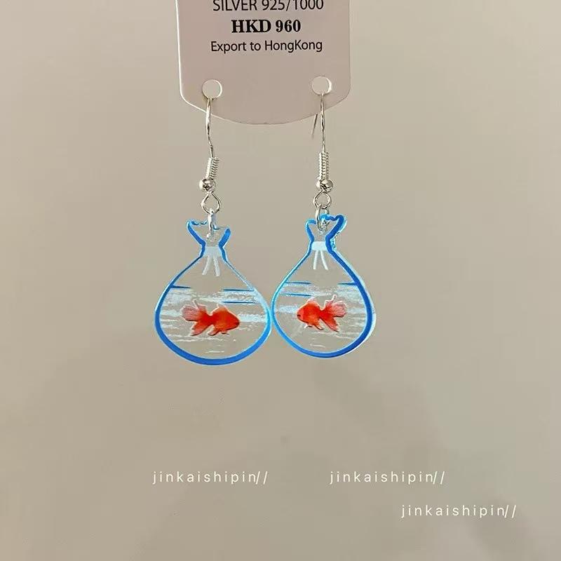 Color Dopamine Earrings, Sweet Super Fairy Temperament, Simple Personality and High Value Niche Earrings