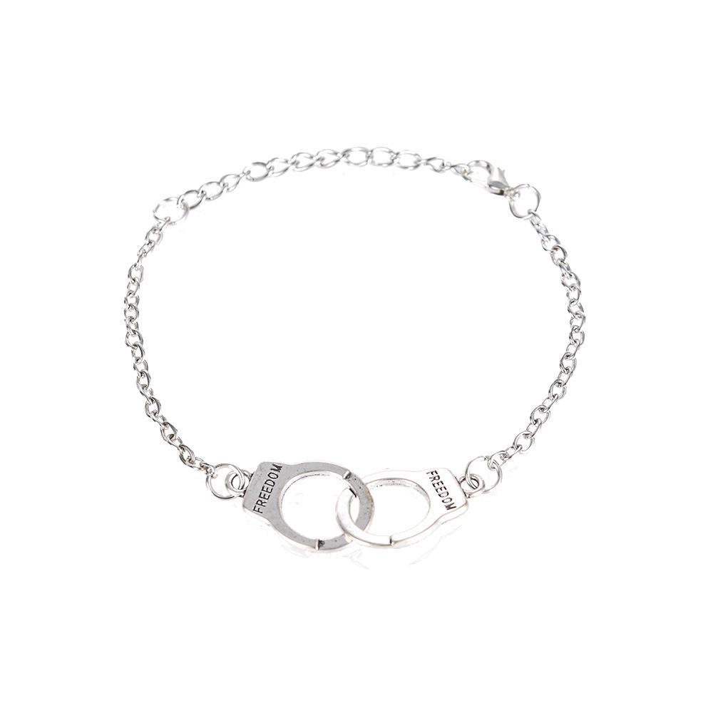 

Retro Fifty Shades of Grey Handcuffs Bracelet and Necklace