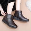 Thickened Fleece Lined Winter Boots Soft Bottom Anti Slip Shoes Elderly Women Comfortable Warm Shoes
